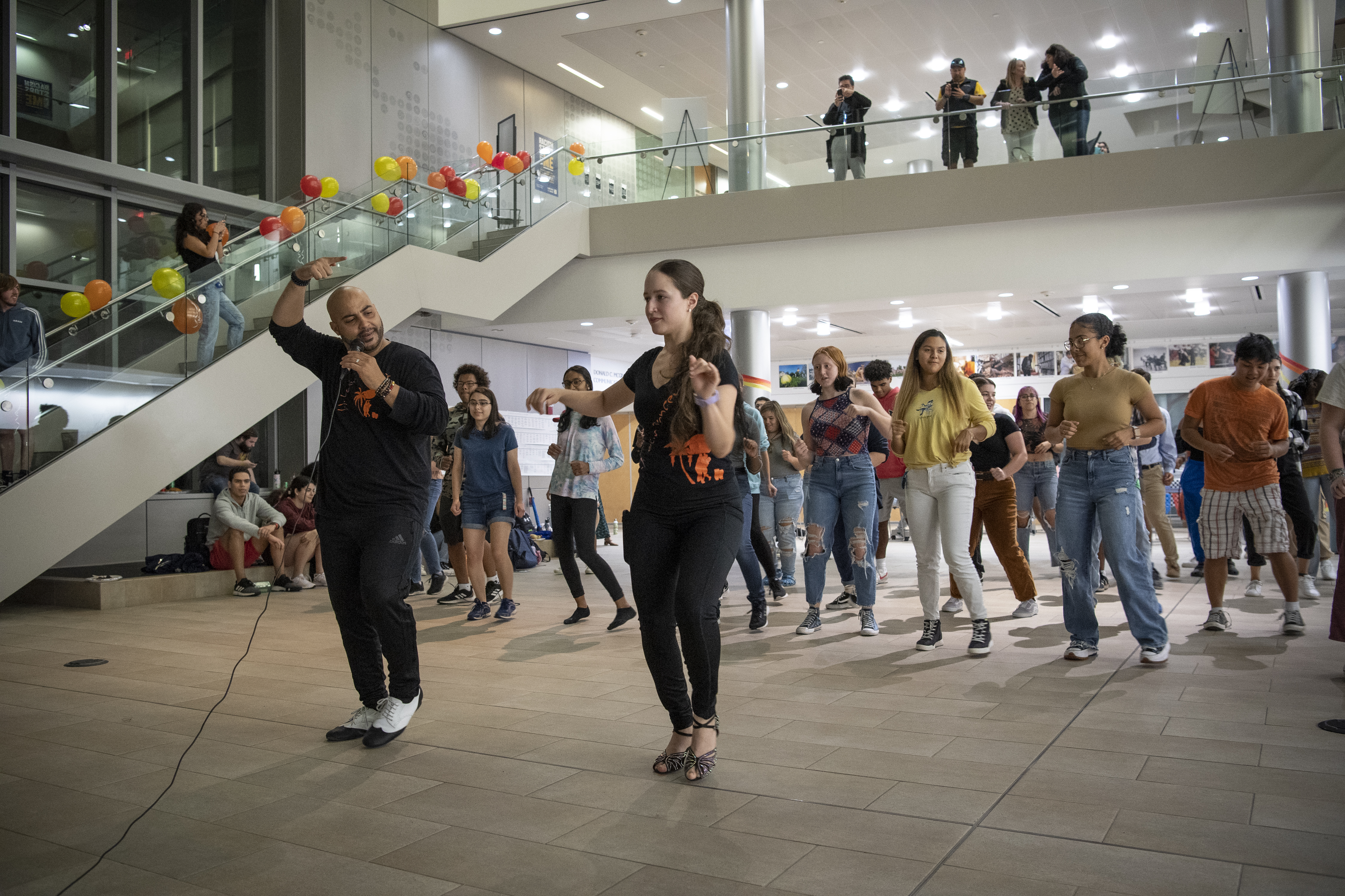 Students dance in GHH